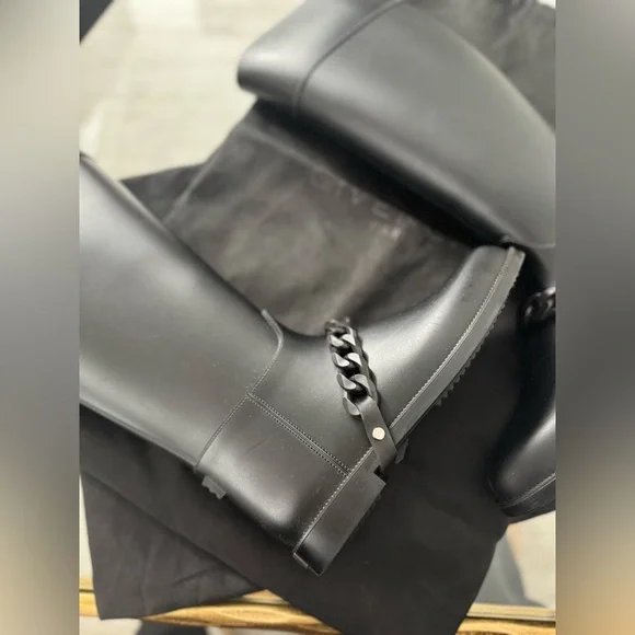 Givenchy Eva Chain Rubber Rain boots size 37 - Picture 13 of 14